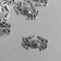 Decor Metal for creativity "Crab" silver 1183 1.2x1.8 cm