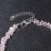 Bracelet crumb 4 mm "Crystal", pink color, 17 size + 5 cm extension cord
