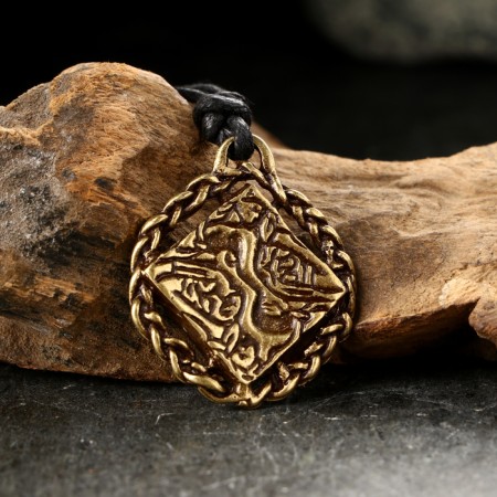 Amulet-cranes "Introduced lovers" No. 29, metal-1