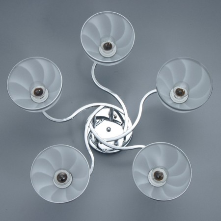 Caspian chandelier 5he27 40W chrome 56x56x22 cm Bayerlux-4