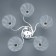 Caspian chandelier 5he27 40W chrome 56x56x22 cm Bayerlux