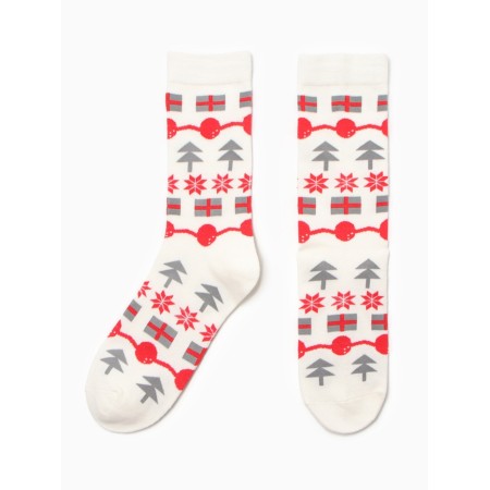 Women's socks "New Year's assorted" NZHNG7759-11, color mix, river 36-40