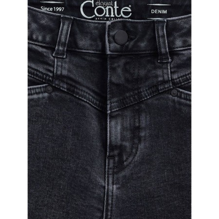 Women's jeans with a high landing CONTE Elegant Mom Fit, size m, color Washed Grey-10
