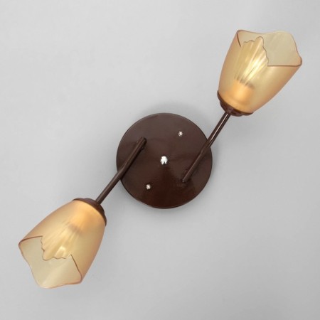 Onyx chandelier 2x15W E27 Brown 50x15x15cm Bayerlux-6