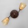 Onyx chandelier 2x15W E27 Brown 50x15x15cm Bayerlux