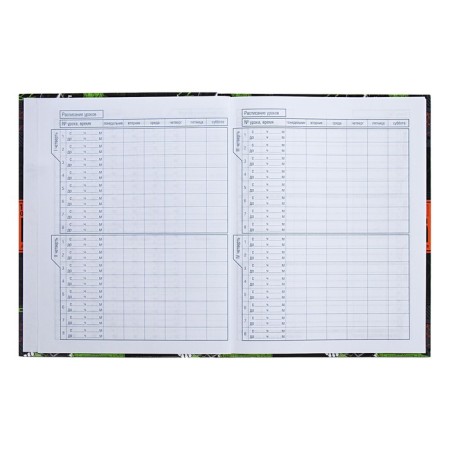 Universal diary for grades 1-11 Modern Science, hard cover, glossy lamination, 40 sheets-6