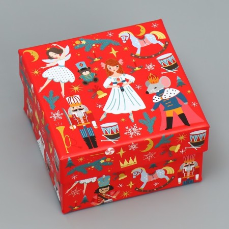 A set of New Year's gift boxes 10 in 1 "Nutcracker", 10 x 10 x 6 - 28 x 28 x 15 cm, New Year-23