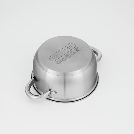 Grette stainless steel pan, 1.6 l, d = 16 cm, with a lid, the capsule, induction-5