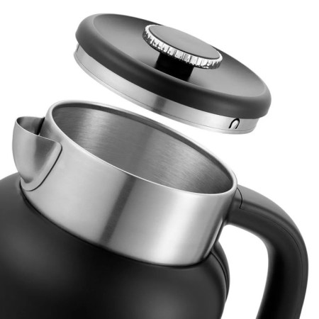 Electric kettle KitFort KT-6196-1, Metal, 1.5 L, 2200 W, Black-4