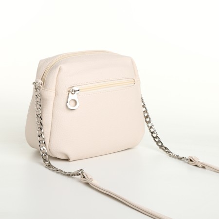 Women's bag with lightning, beige color-1