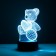 Touchscreen lamp "Mishutka" LED 7 colors USB/from Black Black Black Risalux