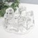 Glass Glass for 1 candle "Five hearts" Transparent 5.3x11x11 cm