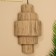 Wall lamp from the rattan "Waterfall" 1x120W, E27, 26x17x50 cm