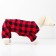 Komineson for animals Red-black in a cage, L (DS 39, Osh 36-38, OG 60-62)