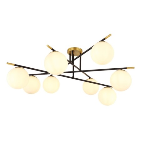 Ceiling chandelier Arte Lamp Alcor A2224PL-8BK, E14, 8x40 W, 93x93x39 cm, black