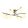 Ceiling chandelier Arte Lamp Alcor A2224PL-8BK, E14, 8x40 W, 93x93x39 cm, black