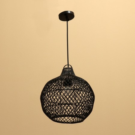 Ceiling Lamp from Rotan "Bastian" 1x120W, E27, 30x30x30 cm-1