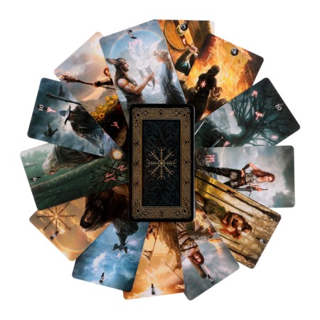 Tarot cards "runes", 78 l, map 6.6 x 12 cm-2