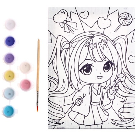 Picture on numbers for children "Sweet mood", 21 x 15 cm-4