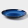Ceramic lunch plate "Lunar Trail", D = 21 cm, blue color
