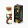 New Year. New Year's candle in the flask "New Year: Happiness and Love"