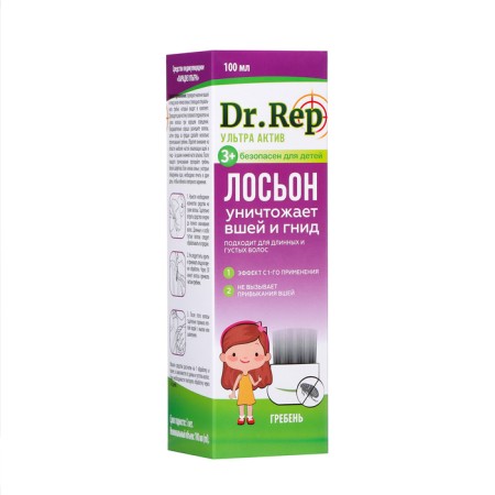 Lotion Dr. REP remedy Pediculicia Paradise Ultra with a crest, 100 ml-3