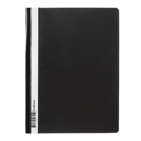 A4 180 μm folder, Erichkrause "Diamond Total Black", with embossing, transparent top, black-1