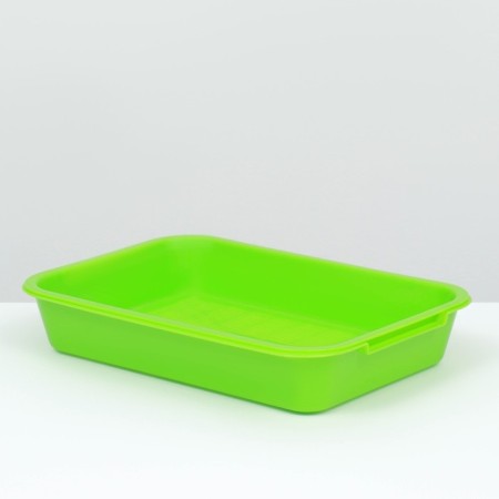 Medium toilet with a mesh of 36 x 26 x 6.5 cm, green