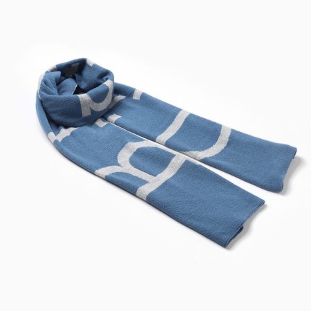 Female Bilateral Mist Blue/Gray Scarf, size 47*226cm-3
