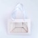 Gift package with a wide bottom and window 20 × 14 × 13.2 cm, white