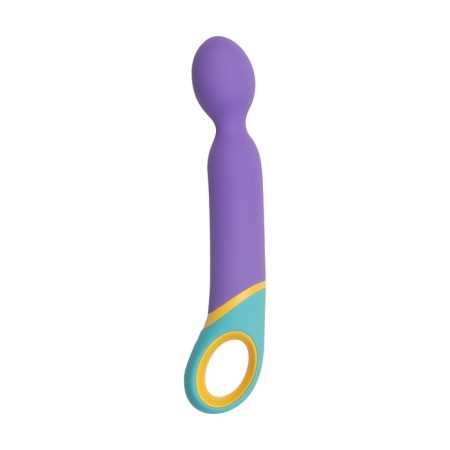 Unrealistic vibrator PMV Base Wand, silicone, purple color, 24 cm-1