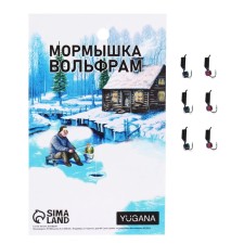 Mormyshka column black + cube Granin chameleon, weight 0.4 g