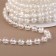 Beads on threads, with holography, round, 8 mm, 9 ± 1 m, the color is transparent