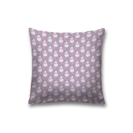 Decorative pillowcase "New Year's snowman", on a zipper, size 45x45 cm