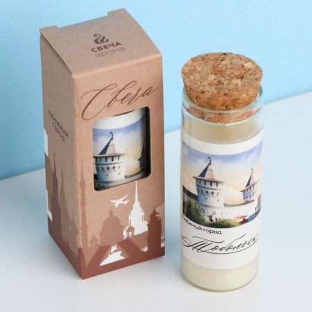 Candle in the Tobolsk flask, 8 x 3 cm-1