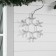 LED figure "Snowflake", 39 cm, Duralight, 72 LED, 220 V, flicker, glow of blue/white