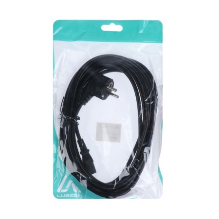 Power cable Luazon KDGN-005, SCHUKO-C13, 10 A, 3 m, 3 residential, black-4