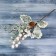 Decor "Winter Dreams" Berries White leaves bump, 26 cm