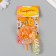 A plastic keychain with a carbine, a strap "Orange" water "water with decor1.8x5.3x5.6 cm