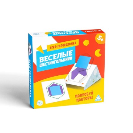 Board-heading game "Funny hexagons", 5+-4