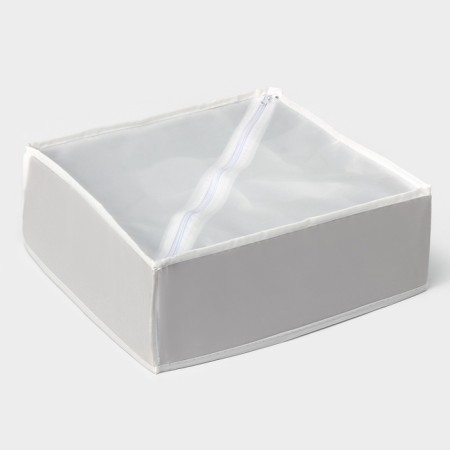 Organizer for linen 16 cells LadOM, 32x32x12 cm, beige color-5