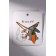 Kulons "Demetrons" Carrots with a hare, white-orange color in gold, 45 cm