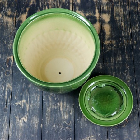 Flower pot "Bolero No. 1" 10 l, 21 × 30 cm, 1 variety, green-2