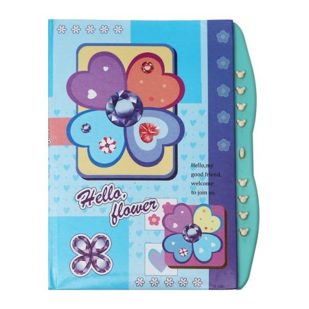Notebook Gift Book on the castle, A6+, 48 sheets, line "Flowers", mix-3