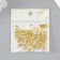 Decor for creativity Metal "Stars" gold set 300 pcs 0.6x0.6 cm