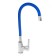 Accoona A9890M kitchen mixer, single -leaf, silicone spout, blue/chromium