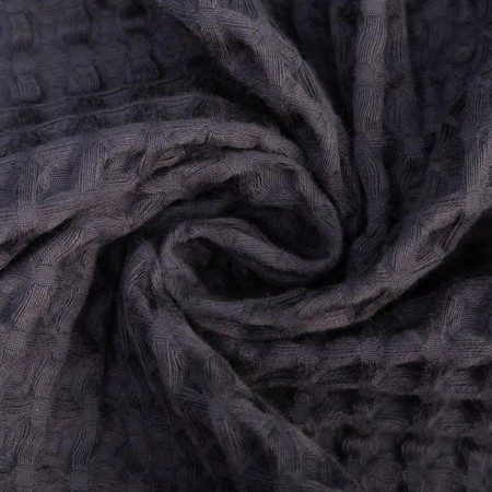 Waffel wafel dressing extension "BOHO" size 46-48, dark gray color, 100% cotton, 290 g/m2-5