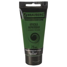 Acrylic art tube paint 75 ml, Brauberg 