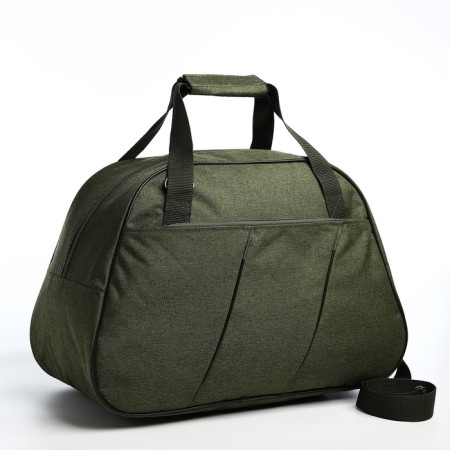 Road bag with lightning, external pocket, long belt, green color