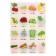 Magnetic set "Letters sticking. Vegetables"
